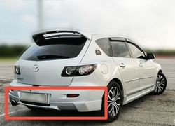 mazda 3 bk hetch 2003-2008 rear bumper lip spoiler