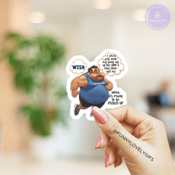 "wish" funny dad quote stickers