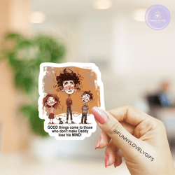 "daddy" funny dad quote stickers