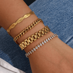 8k gold chain bracelet,chain bracelet, tennis bracelet, gold watch bracelet, gold link bracelet