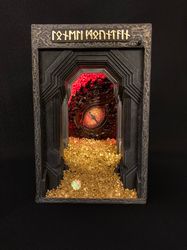 book nook smaug, handmade, book shelf, shelf insert, bookends, gift, booknook, diorama