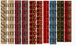 set of miniature book covers 6, for miniatures, dioramas, diy booknook and dollhouse books - digital file in pdf format