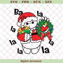 funny baymax christmas wreath svg digital cutting file, png - svg files, z446