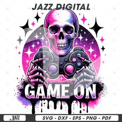 game on png, skeleton gamer clipart, gaming tshirt sublimati