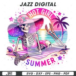 hot girl summer png, funny summer skeleton clipart, snarky s