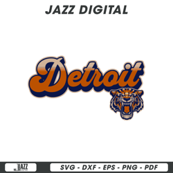 retro detroit tigers baseball season svg, digital file, instant download