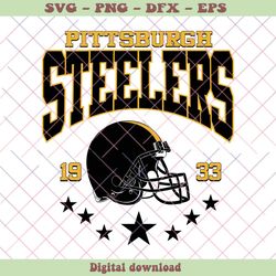 pittsburgh steelers 1933 football team svg for cricut files, png - svg files, z768