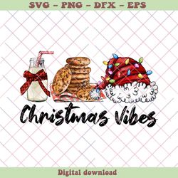 retro christmas vibes santa hat and biscuit png download, png - svg files, z773