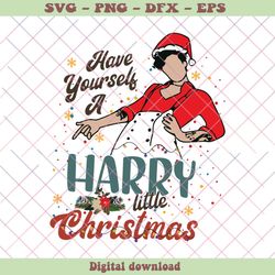 have yourself a harry little christmas svg for cricut files, png - svg files, z797