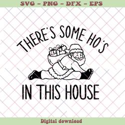 retro there is some hos in this house svg digital cricut file, png - svg files, z801