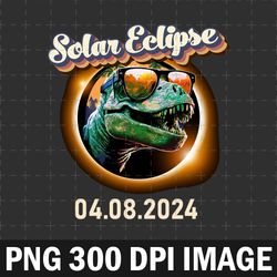 total solar eclipse t-rex april 8 2024 america solar eclipse png