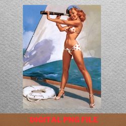 pinup calendar stories png, pinup png, pinup girls digital png files