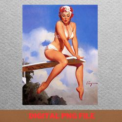 pinup body confidence png, pinup png, pinup girls digital png files