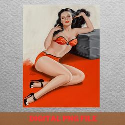 pinup street style png, pinup png, pinup girls digital png files