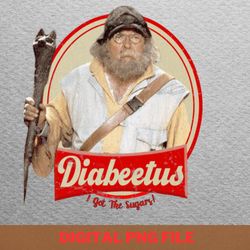 diabeetus journey clothing png, diabeetus png, wilford brimley digital png files