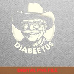 diabeetus warrior apparel png, diabeetus png, wilford brimley digital png files