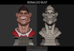 3d ronaldo football – bust padory 3d print – digital stl file