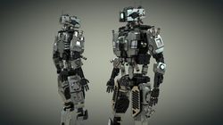 a robot rigged design 3d model