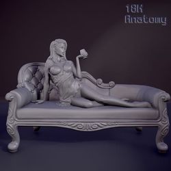 anatomy girl in the sofa stl files