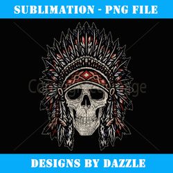 skull headdress native pride indigenous native american - png sublimation digital download