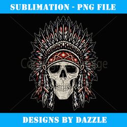 native american heritage headdress skull native american - aesthetic sublimation digital file