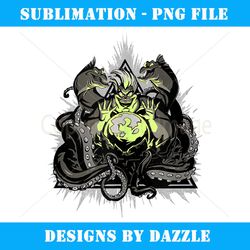 disney villains ursula crystal ball comic style - professional sublimation digital download