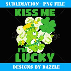 care bears kiss me i'm lucky good luck bear - instant png sublimation download