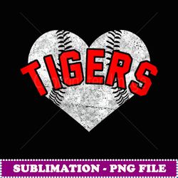 tigers baseball softball high school team mascot mom - decorative sublimation png file