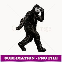 bigfoot with camera funny photography selfie - decorative sublimation png file