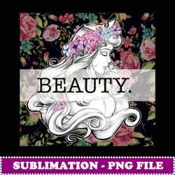 disney sleeping beauty aurora floral print box portrait - modern sublimation png file