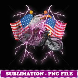 chopper thunder or biker american fleg - high-resolution png sublimation file