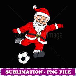 christmas santa claus soccer ball funny xmas - modern sublimation png file