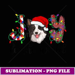 Border Collie Christmas Border Collie Xmas Party - Retro Png Sublimation Digital Download