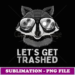 funny raccoon vinage les ge trashed trash panda lover - digital sublimation download file