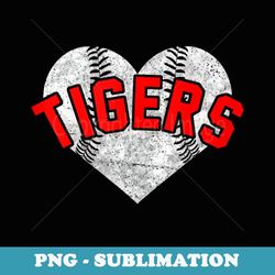 tigers baseball softball high school team mascot mom - signature sublimation png file