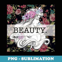 disney sleeping beauty aurora floral print box portrait - elegant sublimation png download