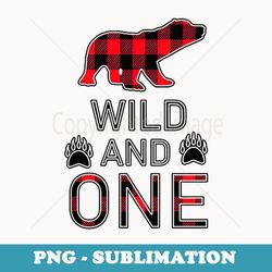 baby of the wild one buffalo plaid lumberjack 1st birthday - elegant sublimation png download