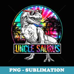 mens unclesaurus dinosaur uncle saurus summer teacher tie dye - stylish sublimation digital download