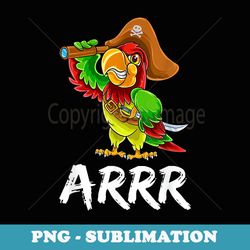 funny pirate parrot with sabre halloween costume - png sublimation digital download