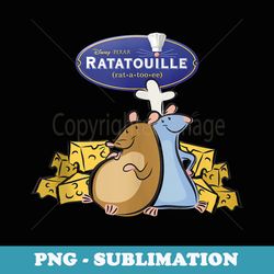 disney pixar ratatouille title logo - premium png sublimation file