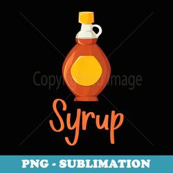 pancakes & syrup matching couple halloween best friends cute - elegant sublimation png download