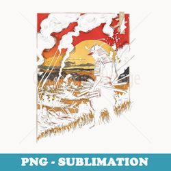 samurai battle scene japanese style art ninja japan warrior - png sublimation digital download