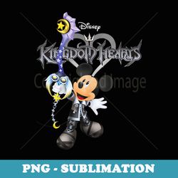 disney kingdom hearts mickey mouse keyblade vintage logo - premium png sublimation file