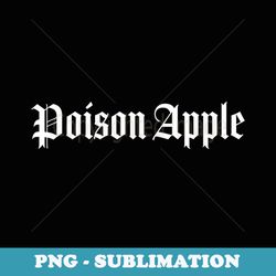 poison apple fierce font punk goth - artistic sublimation digital file