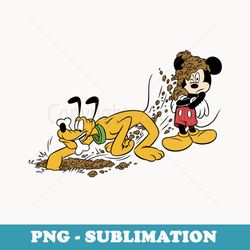disney mickey and friends mickey & pluto digging - instant png sublimation download