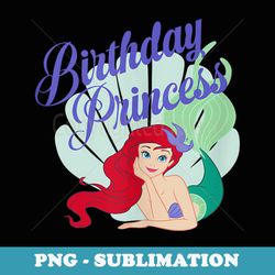 disney the little mermaid ariel birthday princess vintage - professional sublimation digital download