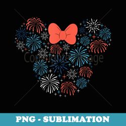 disney minnie mouse fireworks americana - high-resolution png sublimation file