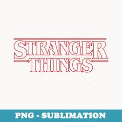 netflix stranger things outline logo - exclusive sublimation digital file