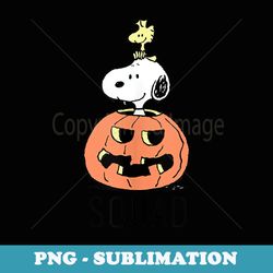 peanuts halloween snoopy and woodstock squad - instant png sublimation download