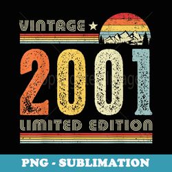 vintage 2001 made in 2001 21st birthday 21 years old - aesthetic sublimation digital file